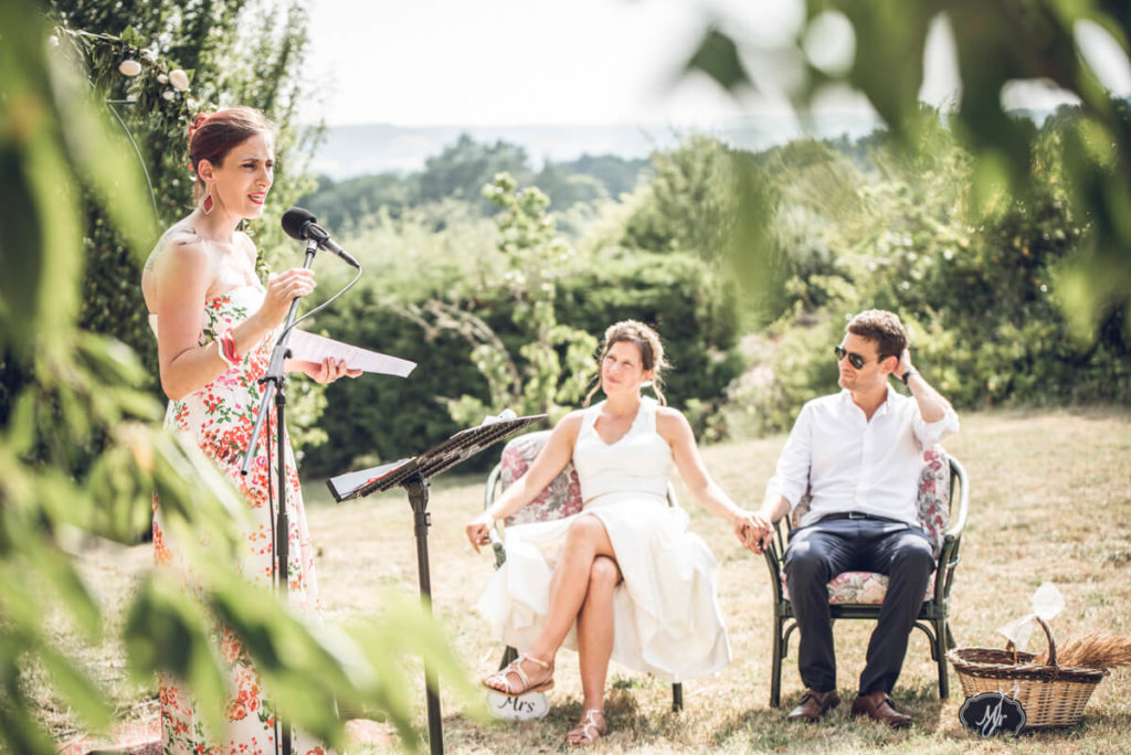 Cérémonie laïque de mariage au château de Labistoul