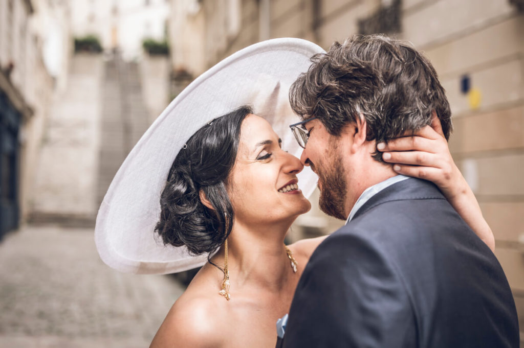 Mariage, first look à Montmartre