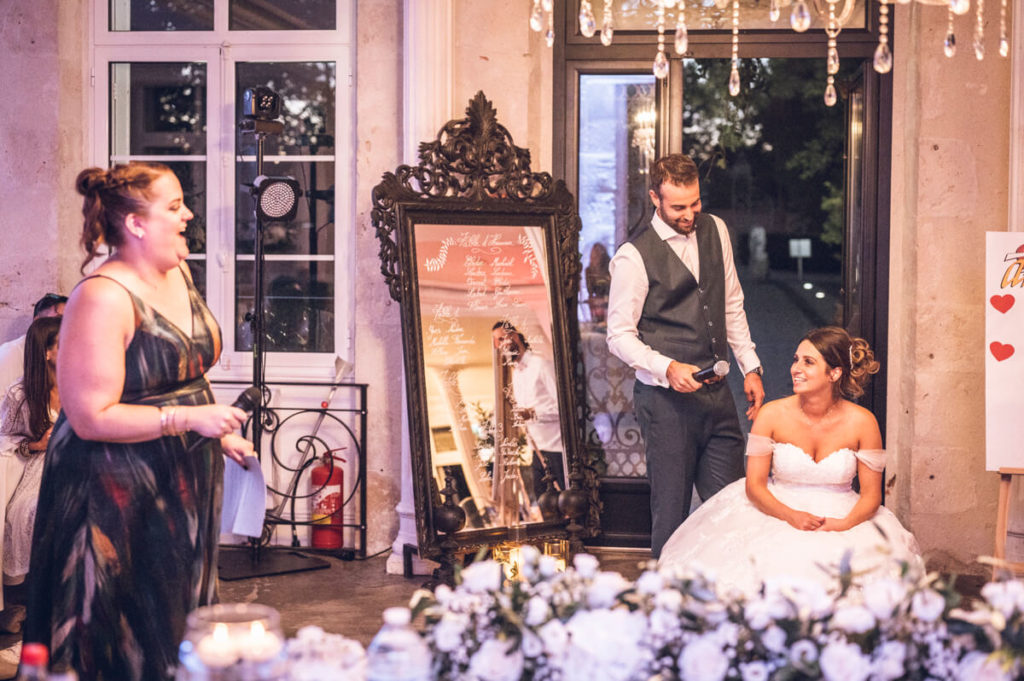 Repas de mariage au château du Bezy