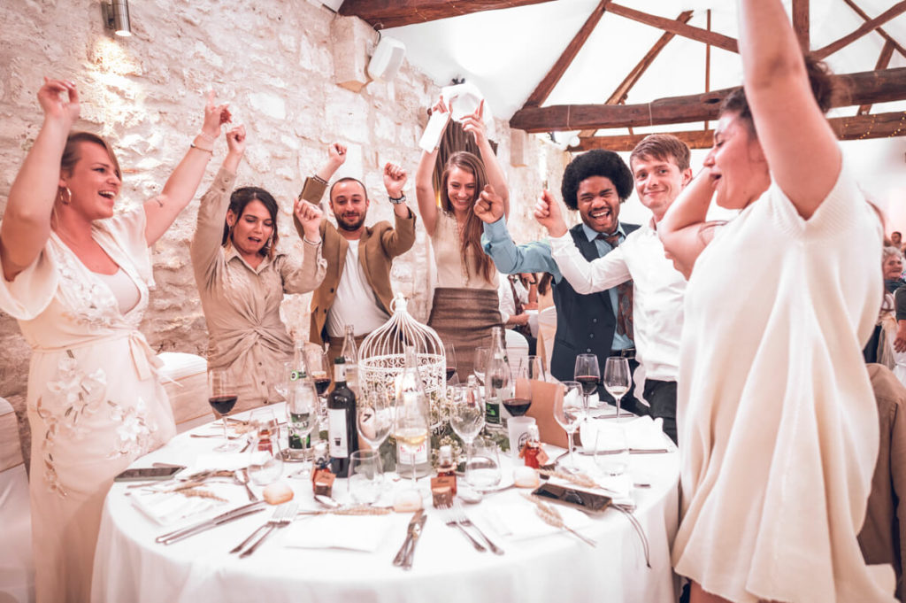 Repas de mariage à la ferme de Maubuisson