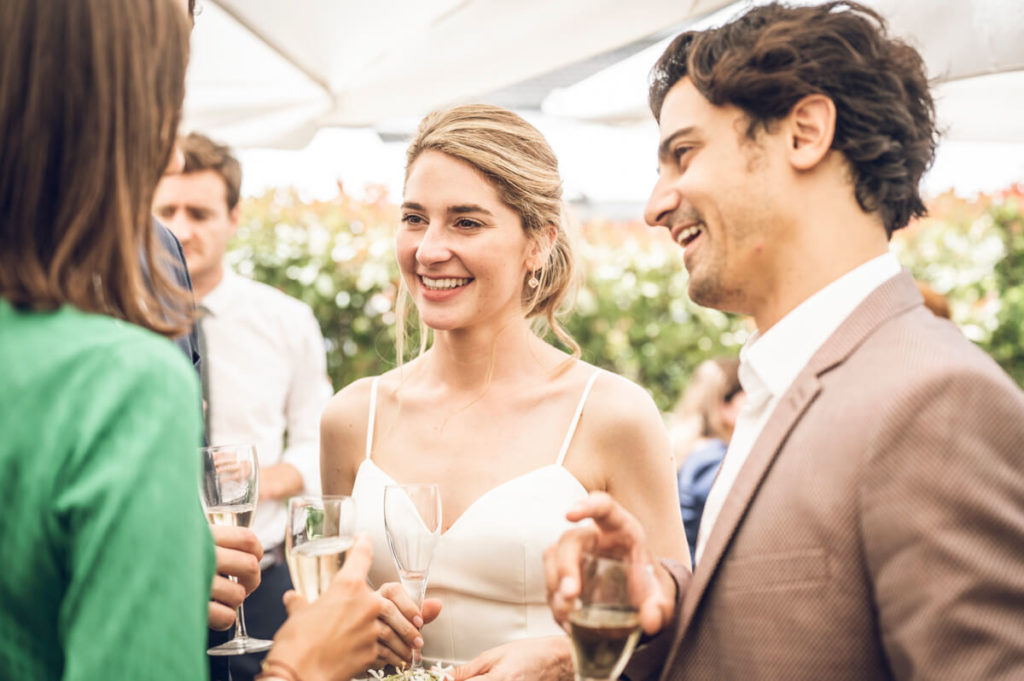 Vin d'honneur du mariage au château de îles à Daumesnil