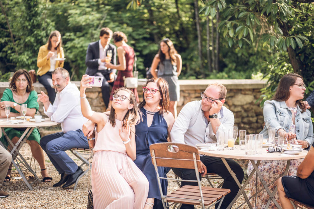 Vin d'honneur du mariage au domaine du parc à Pointcarré