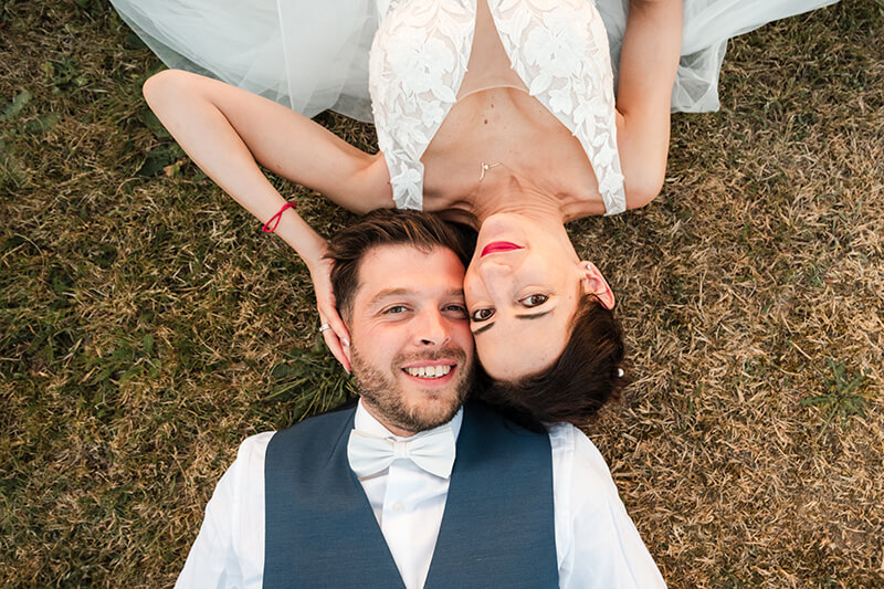 Photos de couple de mariage au domaine des Médards