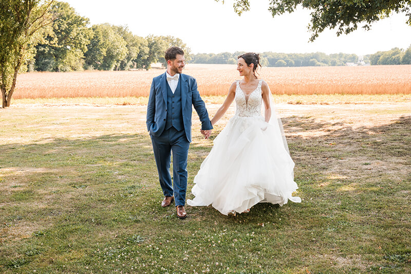 Photos de couple de mariage au domaine des Médards
