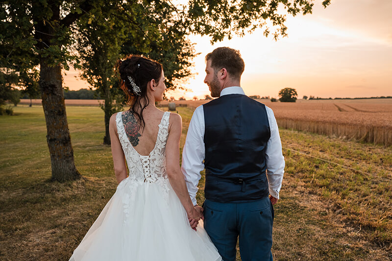 Photos de couple de mariage au domaine des Médards