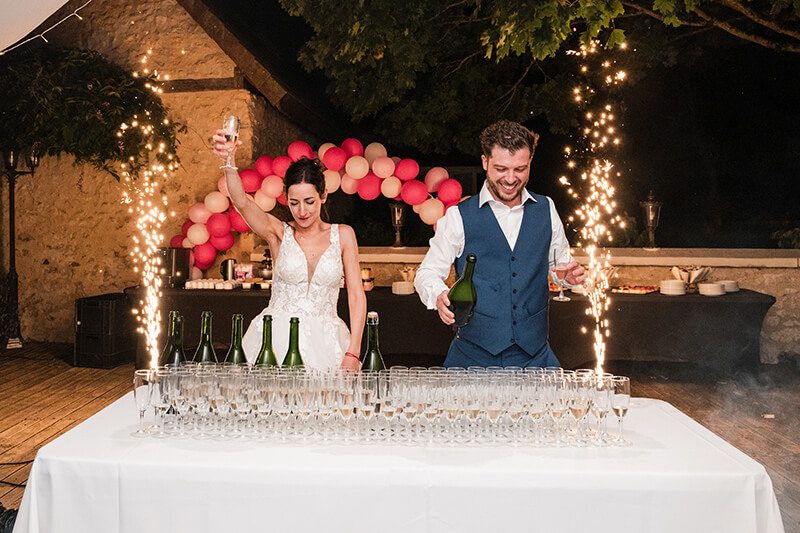 Repas de mariage au domaine des Médard
