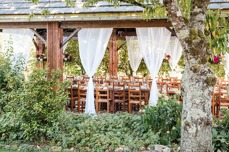 Repas de mariage au domaine des Médard