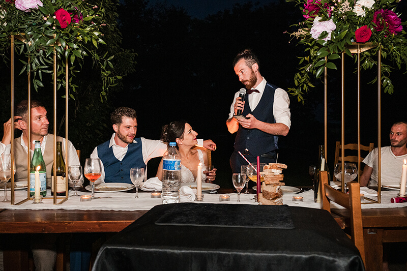Repas de mariage au domaine des Médard