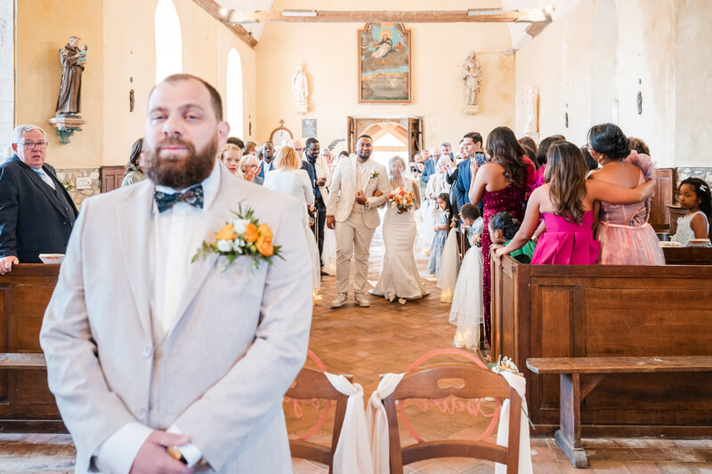 Eglise lors du mariage à Beauficel en Lyon