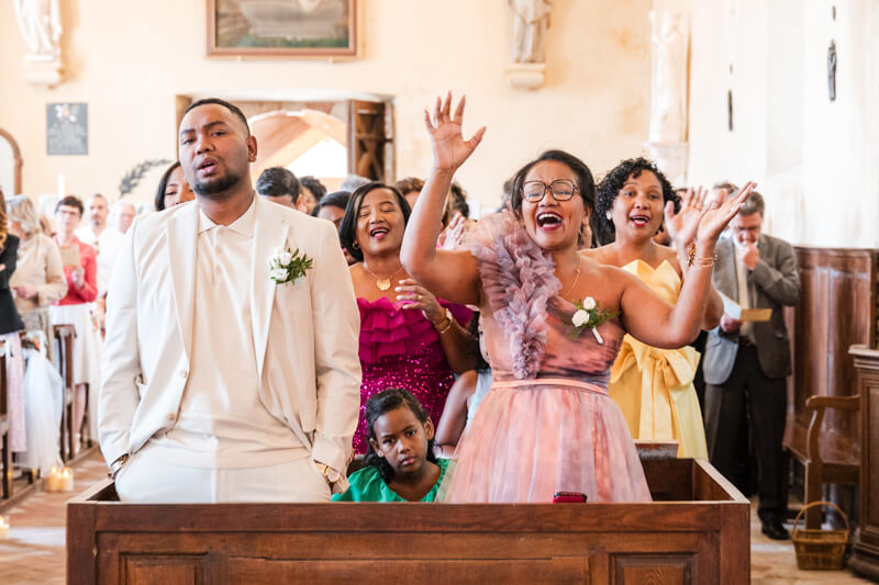 Eglise lors du mariage à Beauficel en Lyon