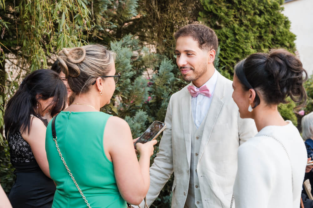 Cocktail de mariage au domaine des trois chevaliers