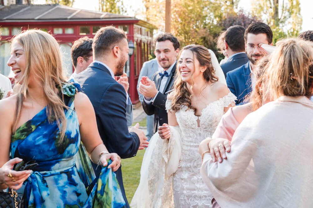Cocktail de mariage au domaine des trois chevaliers