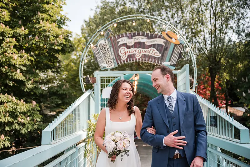 Mariage à la Guinguette de l'île du martin pêcheur