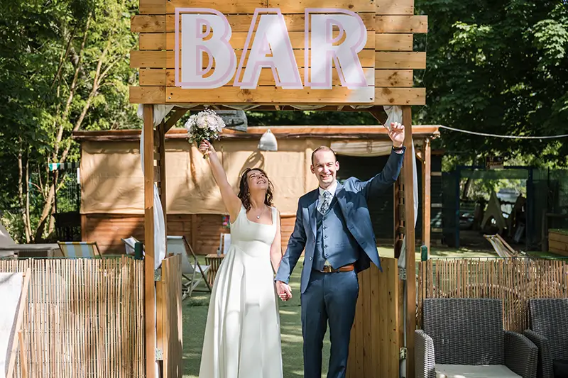 Mariage à la Guinguette de l'île du martin pêcheur