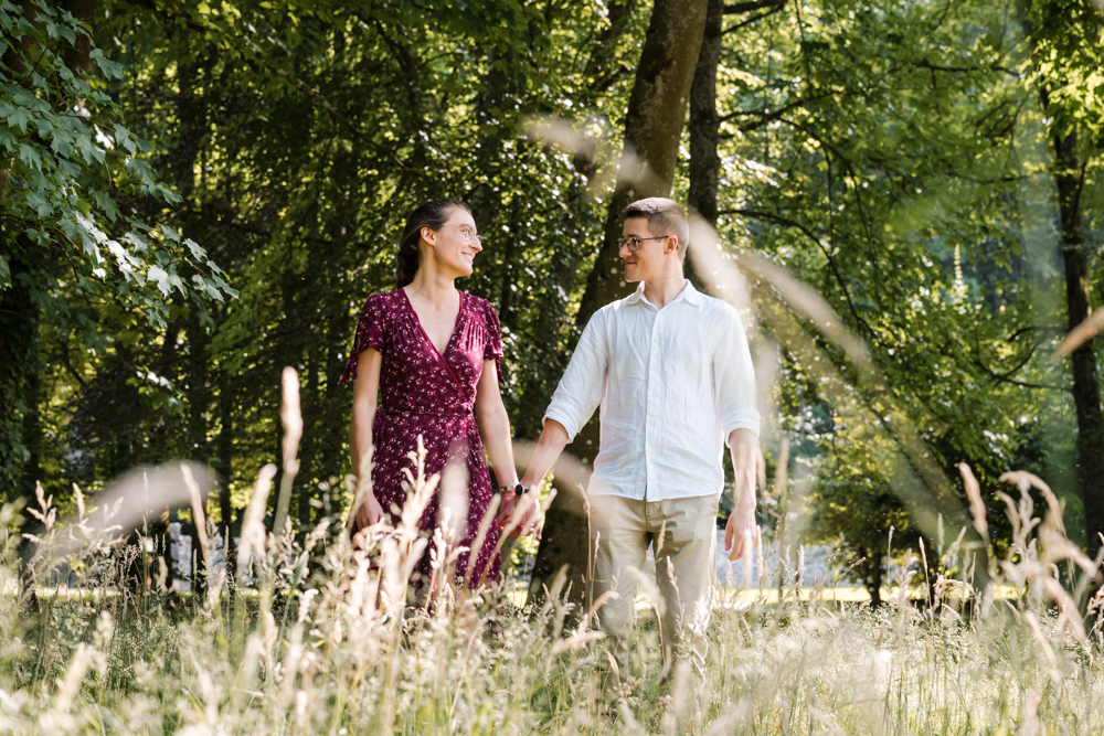 Photo de couple au parc Montgé en Goële
