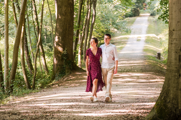 Photo de couple au parc Montgé en Goële