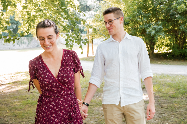 Photo de couple au parc Montgé en Goële