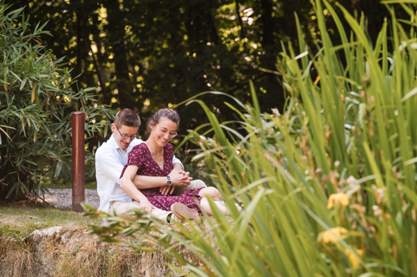 Photo de couple au parc Montgé en Goële