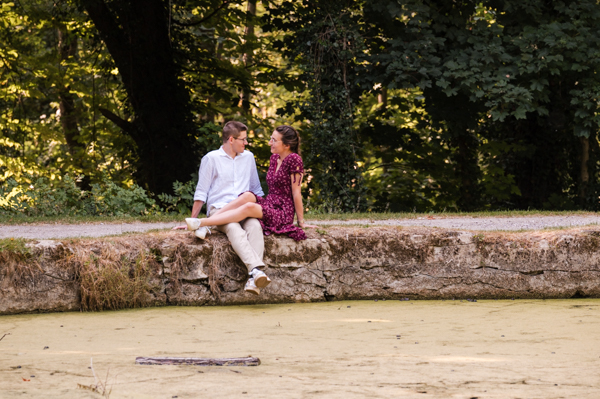 Photo de couple au parc Montgé en Goële