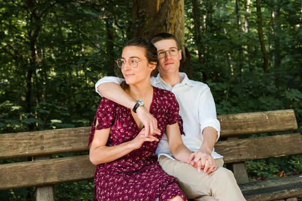 Photo de couple au parc Montgé en Goële