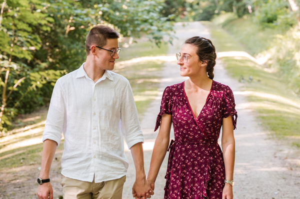 Photo de couple au parc Montgé en Goële