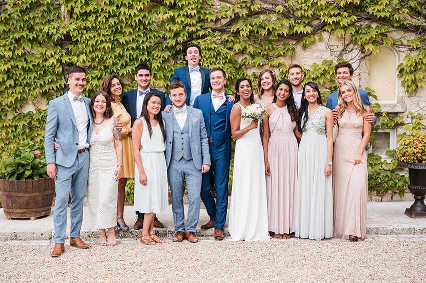Photo de groupe à l'abbaye royale de notre dame de Cercanceaux