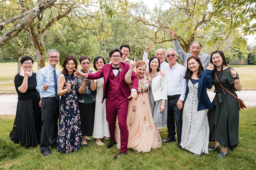 Photo de groupe au Prieuré de Vernelle