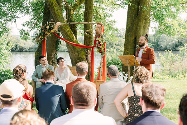 Cérémonie laïque de mariage au domaine de Gaston