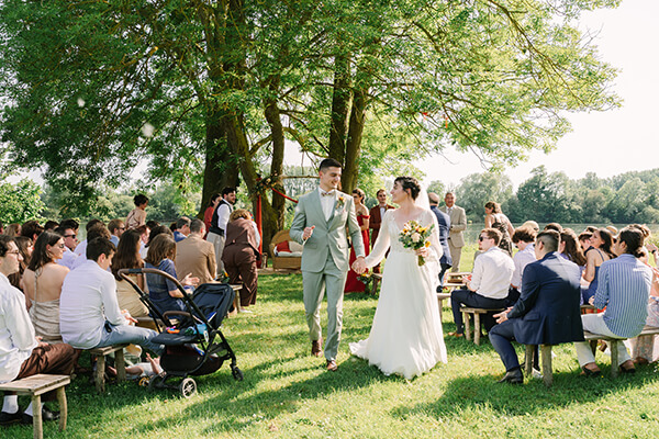 Cérémonie laïque de mariage au domaine de Gaston